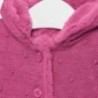 Płaszczyk swetrowy z kapturem dla dziewczynki Mayoral 2304-60 Malina