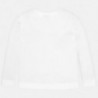 Koszulka z długim rękawem basic dla dziewczynki Mayoral 178-32 Kremowy