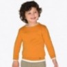Sweter bawełniany gładki pod szyję dla chłopca Mayoral 323-67 Karmel