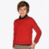 Sweter bawełniany gładki dla chłopca Mayoral 354-40 Czerwony