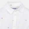 Koszula z długim rękawem żakardowa chłopięca Mayoral 4119-18 Biały