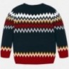 Sweter żakardowy we wzory dla chłopca Mayoral 4313-36 Tytan