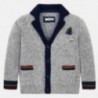 Sweter trykotowy elegancki dla chłopca Mayoral 4437-76 Szary
