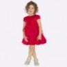 Sukienka łączona z tiulem dla dziewczynki Mayoral 4924-85 Czerwony