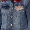 Kurtka jeans z kołnierzem futrzanym dla dziewczynki Mayoral 7411-93 Jasny