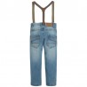 Mayoral 3551-5 Spodnie dł.jeans z szelkami 