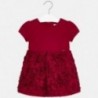 Sukienka z krótkim rękawem z efektem 3d dziewczęca Mayoral 4920-22 Czerwony