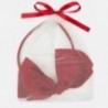 Opaska elegancka z kokardką i perełkami dla dziewczynki Mayoral 10713-74 Czerwony
