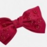 Opaska elegancka z kokardką i perełkami dla dziewczynki Mayoral 10713-74 Czerwony