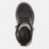 Buty ze skóry ocieplane trapery sznurowane dla chłopaka Mayoral 44071-48 Czarny