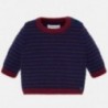 Sweter w paski trykotowy chłopięcy Mayoral 2306-93 Burgund