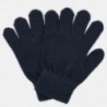 Rękawiczki z pięcioma palcami gładkie dla chłopca Mayoral 10687-44 Granatowy