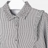 Bluzka elegancka z kołnierzykiem w paski dla dziewczynki Mayoral 4107-19
