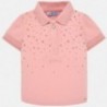 Mayoral 1108-41 Koszulka polo dla dziewczynek różowa