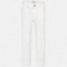 Mayoral 6504-60 Spodnie długie z dżetami dziewczęce Białe