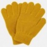 Rękawiczki z pięcioma palcami gładkie dla chłopca Mayoral 10687-43 Karmel