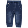 Spodnie dresowe bawełniane dla chłopca Boboli 398033-BLUE niebieski