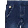 Spodnie dresowe bawełniane dla chłopca Boboli 398033-BLUE niebieski