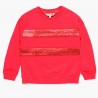 Bawełniana bluza z cekinami dla dziewczynki Boboli 418148-3548-M czerwony
