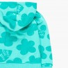Bluza kangurka z kapturem dla dziewczynki Boboli 428194-4476-S turkus