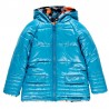 Dwustronna parka kurtka na zimę dla dziewczynki Boboli 458164-9138-S turkus