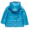 Dwustronna parka kurtka na zimę dla dziewczynki Boboli 458164-9138-M turkus