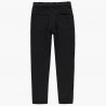 Elastyczne spodnie bawełniane dla dziewczynki Boboli 498023-890-S czarny
