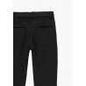 Elastyczne spodnie bawełniane dla dziewczynki Boboli 498023-890-S czarny