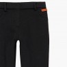 Elastyczne spodnie bawełniane dla dziewczynki Boboli 498023-890-M czarny