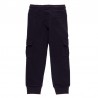 Bawełniane spodnie dresowe bojówki dla chłopca Boboli 598057-890-S czarny