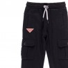 Bawełniane spodnie dresowe bojówki dla chłopca Boboli 598057-890-M czarny