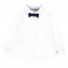 Koszula elegancka z muchą z długim rękawem dla chłopca Boboli 718028-1100 biały