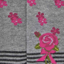 Rajstopy żakardowe bawełniane dla dziewczynki Mayoral 10630-11 Stal