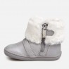 Buty zimowe z futerkiem dla dziewczynki Mayoral 42028-57 Srebrny