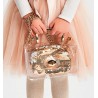 iDO Podwójna torebka z paskiem dziecięca dla dziewczynki K191-1154 złota