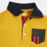 Koszulka polo z długim rękawem chłopięca Mayoral 4112-93 Żółty