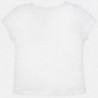 Koszulka z krótkim rękawem dla dziewczynki Mayoral 854-92 biała