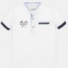 Koszulka polo na stójce dla chłopczyka Mayoral 1144-16 biała