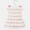 Sukienka w paski dla dziewczynki Mayoral 1908-37 Różowy