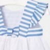 Sukienka w paski dla dziewczynki Mayoral 1932-83 Błękitny