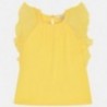 Koszulka z gazy dziewczęca Mayoral 3014-23 Żółty