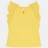 Koszulka z gazy dziewczęca Mayoral 3014-23 Żółty