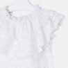 Bluzka z falbanką dziewczynka Mayoral 3182-29 Biały