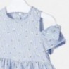 Bluzka z odkrytymi ramionami dziewczęca Mayoral 3184-34 Błękitny