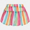 Spódnico spodnie w paski dla dziewczynek Mayoral 3281-7 kolorowe