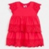 Sukienka z haftem dziewczęca Mayoral 3947-77 Czerwony