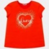 Koszulka z krótkim rękawem dziewczęca Mayoral 6017-67 Pomarańcz