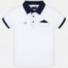 Koszulka polo dla chłopca Mayoral 6136-78 biały