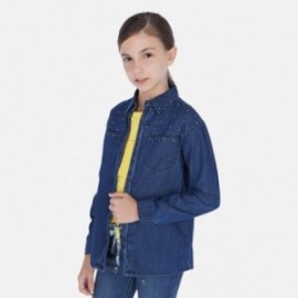Bluzka jeansowa dziewczęca Mayoral 6170-86 Granatowy