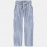 Spodnie w paski dziewczęce Mayoral 6534-19 Niebieski